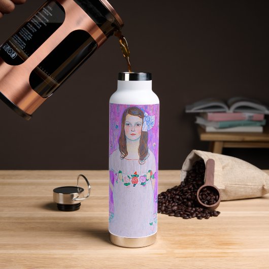 Gustav Klimt's Mäda Primavesi-schilderij Waterfles (Koffie)