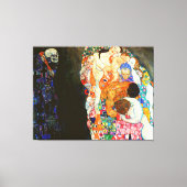 Gustav Klimt's schilderij 'Death and Life'. Canvas Afdruk (Voorkant)