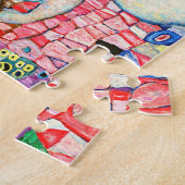 Gustav Klimt's schilderij 'Death and Life'. Legpuzzel (Zijkant)