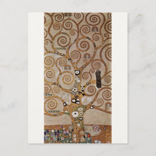 Gustav Klimt's schilderij "The Tree of Life" (1909 Briefkaart