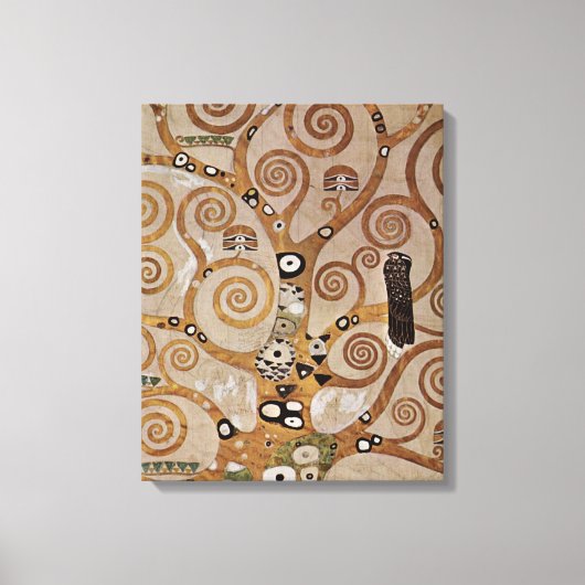 Gustav Klimt's schilderij "The Tree of Life" (1909 Canvas Afdruk (Voorkant)