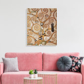 Gustav Klimt's schilderij "The Tree of Life" (1909 Canvas Afdruk (Insitu (Woonkamer))