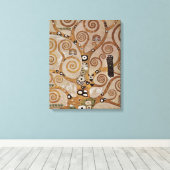 Gustav Klimt's schilderij "The Tree of Life" (1909 Canvas Afdruk (Insitu (Houten vloer))