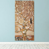 Gustav Klimt's schilderij "The Tree of Life" (1909 Canvas Afdruk (Insitu (Houten vloer))