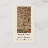 Gustav Klimt's schilderij "The Tree of Life" (1909 Visitekaartje (Voorkant)