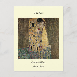 Gustav Klimt's The Kiss (circa 1908) Briefkaart