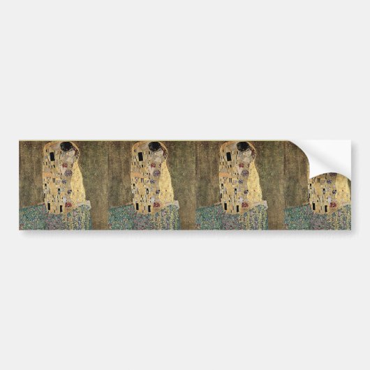 Gustav Klimt's The Kiss (circa 1908) Bumpersticker (Voorkant)