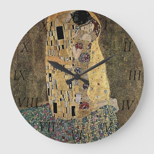 Gustav Klimt's The Kiss (circa 1908) Grote Klok (Voorkant)
