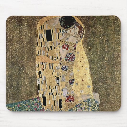 Gustav Klimt's The Kiss (circa 1908) Muismat (Voorkant)