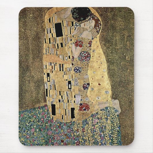 Gustav Klimt's The Kiss (circa 1908) Muismat (Voorkant)
