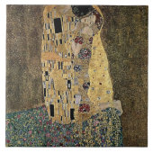 Gustav Klimt's The Kiss (circa 1908) Tegeltje (Voorkant)