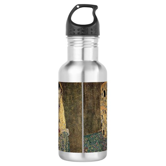Gustav Klimt's The Kiss (circa 1908) Waterfles (Voorkant)