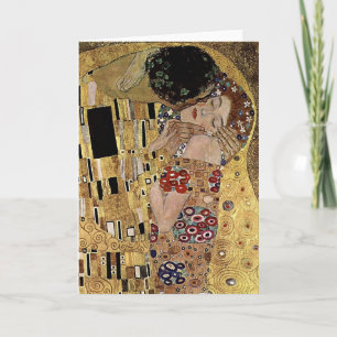 Gustav Klimt's The Kiss Detail (circa 1908) Kaart