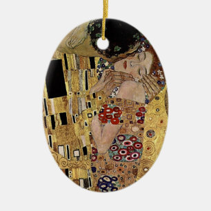 Gustav Klimt's The Kiss Detail (circa 1908) Keramisch Ornament