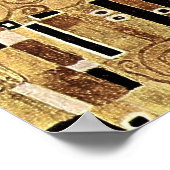 Gustav Klimt's The Kiss Detail (circa 1908) Poster (Hoek)