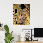 Gustav Klimt's The Kiss Detail (circa 1908) Poster (Thuiskantoor)