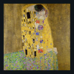 Gustav Klimt's The Kiss  Poster<br><div class="desc">Gustav Klimt's The Kiss (1907–1908)</div>