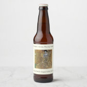 Gustav Klimt's The Lady in Gold, Adele Bloch-Bauer Bier Etiket (Voorkant)