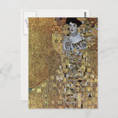 Gustav Klimt's The Lady in Gold, Adele Bloch-Bauer Briefkaart (Voorkant / Achterkant)