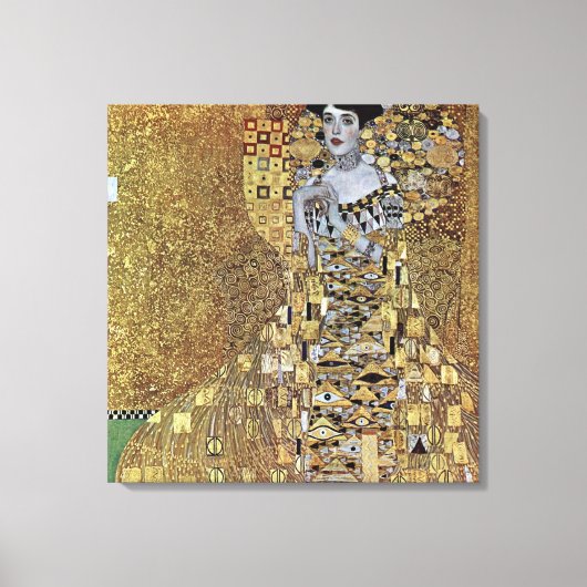 Gustav Klimt's The Lady in Gold, Adele Bloch-Bauer Canvas Afdruk (Voorkant)