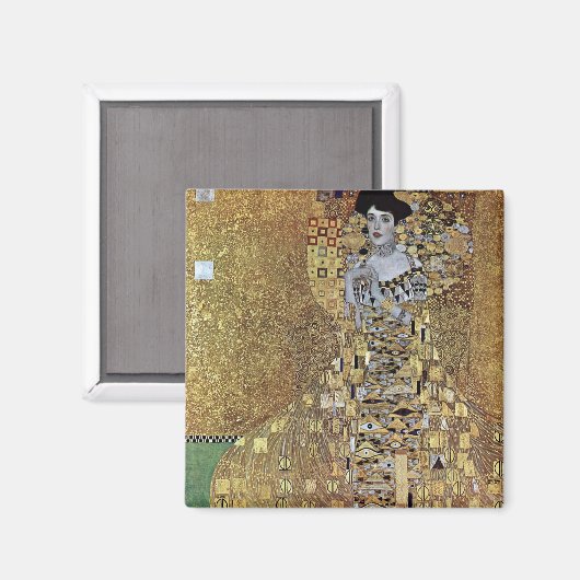 Gustav Klimt's The Lady in Gold, Adele Bloch-Bauer Magneet (Voorkant / Achterkant)