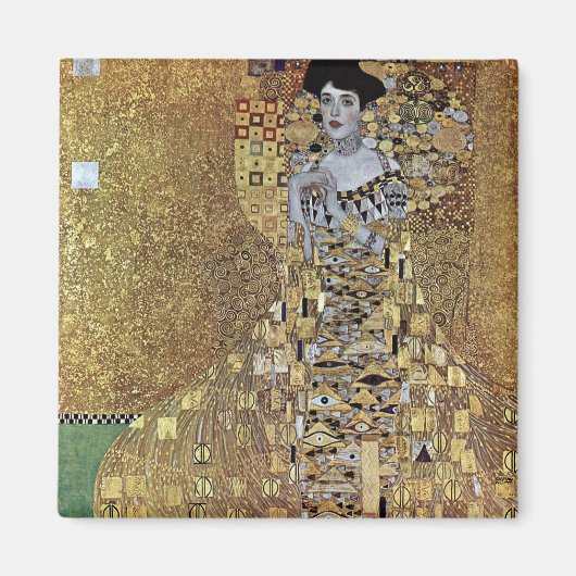 Gustav Klimt's The Lady in Gold, Adele Bloch-Bauer Magneet (Voorkant)