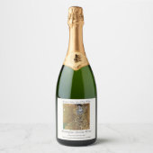 Gustav Klimt's The Lady in Gold, Adele Bloch-Bauer Sparkling Wijnetiket (Voorkant)