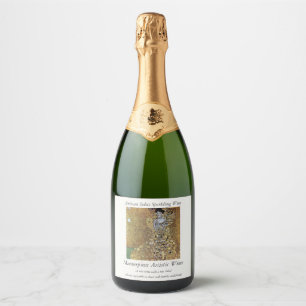 Gustav Klimt's The Lady in Gold, Adele Bloch-Bauer Sparkling Wijnetiket