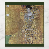 Gustav Klimt's The Lady in Gold, Adele Bloch-Bauer Wijn Etiket (Enkel label)