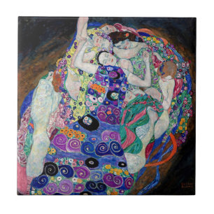 Gustav Klimt's The Virgin - Tijdloze elegantie op Tegeltje