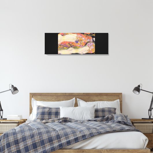 Gustav Klimt's Water Serpents II (1907) Canvas Pri (Insitu (Slaapkamer))