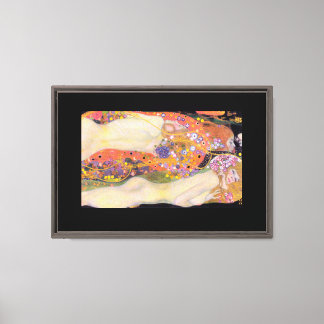 Gustav Klimts Water Serpents II (1907) Canvas Pri Afdruk