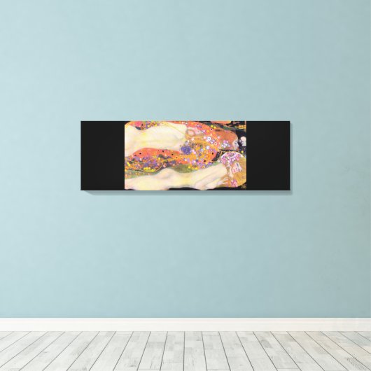 Gustav Klimt's Water Service II (1907) Canvas Afdruk (Insitu (Houten vloer))