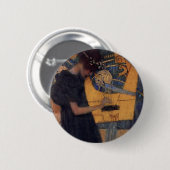 Gustav Kllimt Harp Music Button (Voorkant /achterkant)