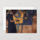 Gustav Kllimt Harp Music Postcard Briefkaart (Voorkant / Achterkant)