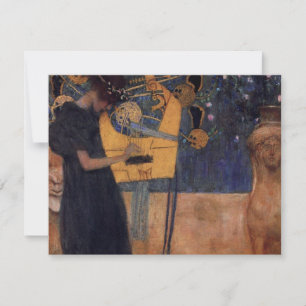 Gustav Kllimt Harp Music-uitnodigingen Kaart