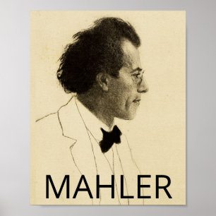 Gustav Mahler (1902, portret) Poster