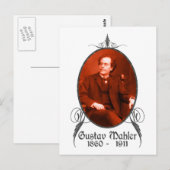 Gustav Mahler Briefkaart (Voorkant / Achterkant)