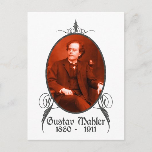 Gustav Mahler Briefkaart (Voorkant)