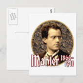 Gustav Mahler Briefkaart (Voorkant / Achterkant)