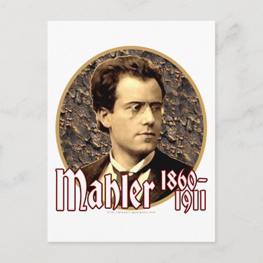 Gustav Mahler Briefkaart (Voorkant)