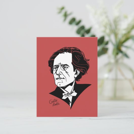 Gustav Mahler Briefkaart (Staand voorkant)