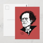 Gustav Mahler Briefkaart (Voorkant / Achterkant)