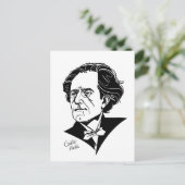 Gustav Mahler Briefkaart (Staand voorkant)