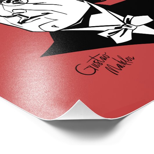 Gustav Mahler Foto Afdruk (Hoek)