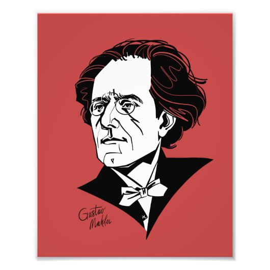 Gustav Mahler Foto Afdruk (Voorkant)
