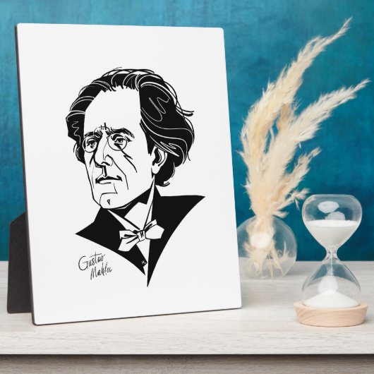 Gustav Mahler Fotoplaat (Zijkant)