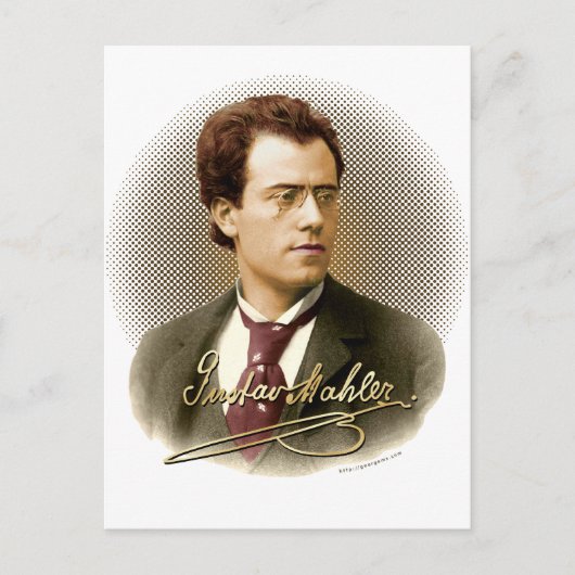 Gustav Mahler Handtekening Briefkaart (Voorkant)