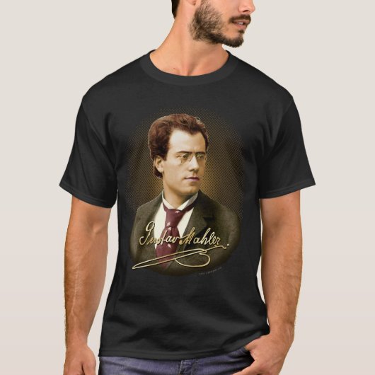 Gustav Mahler Handtekening T-shirt (Voorkant)