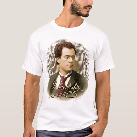 Gustav Mahler Handtekening T-shirt (Voorkant)